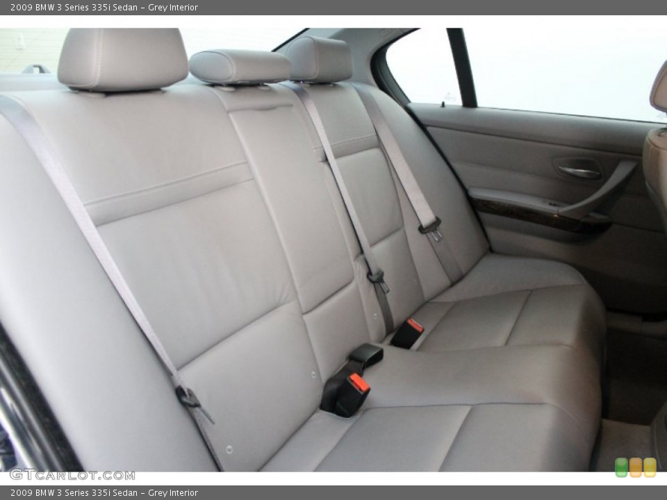 Grey Interior Rear Seat for the 2009 BMW 3 Series 335i Sedan #80652736