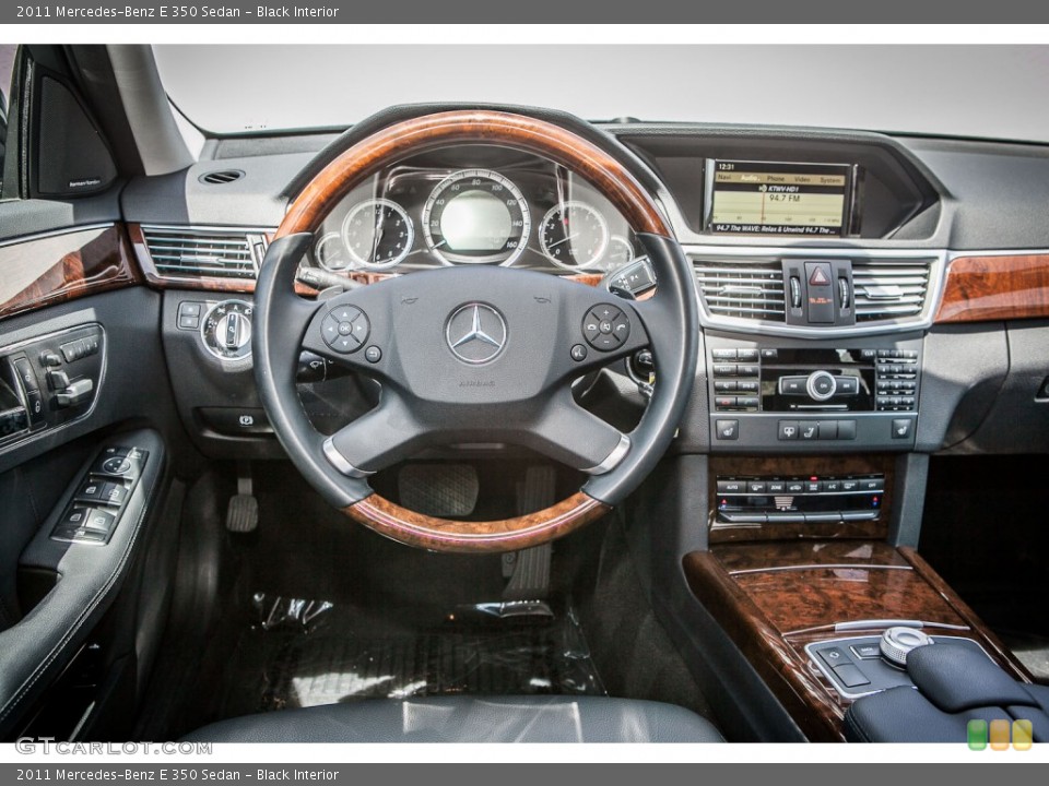 Black Interior Dashboard for the 2011 Mercedes-Benz E 350 Sedan #80653612