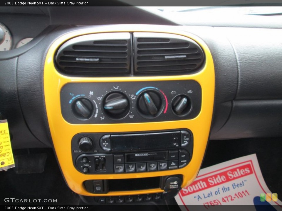Dark Slate Gray Interior Controls for the 2003 Dodge Neon SXT #80653869