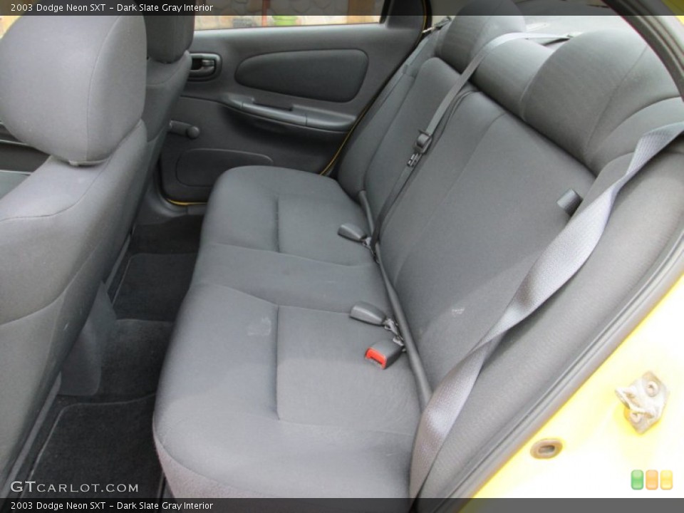Dark Slate Gray Interior Rear Seat for the 2003 Dodge Neon SXT #80653950