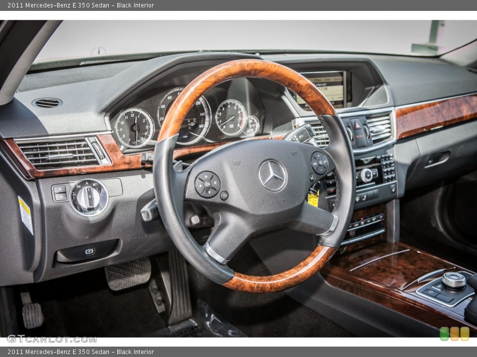 Black Interior Dashboard for the 2011 Mercedes-Benz E 350 Sedan #80654153