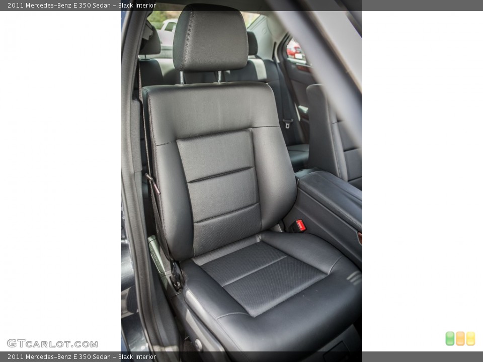Black Interior Front Seat for the 2011 Mercedes-Benz E 350 Sedan #80654441