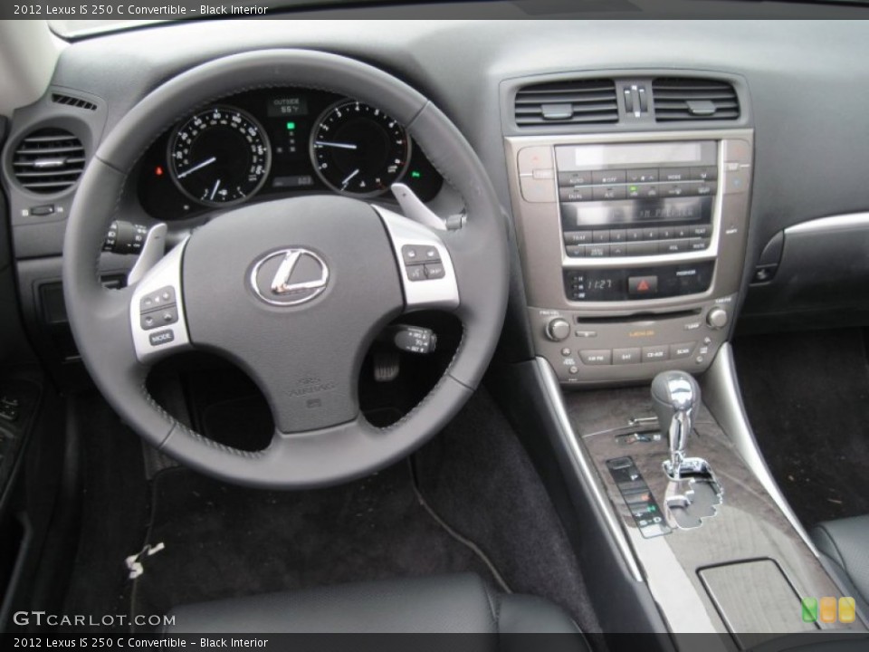 Black Interior Dashboard for the 2012 Lexus IS 250 C Convertible #80654799