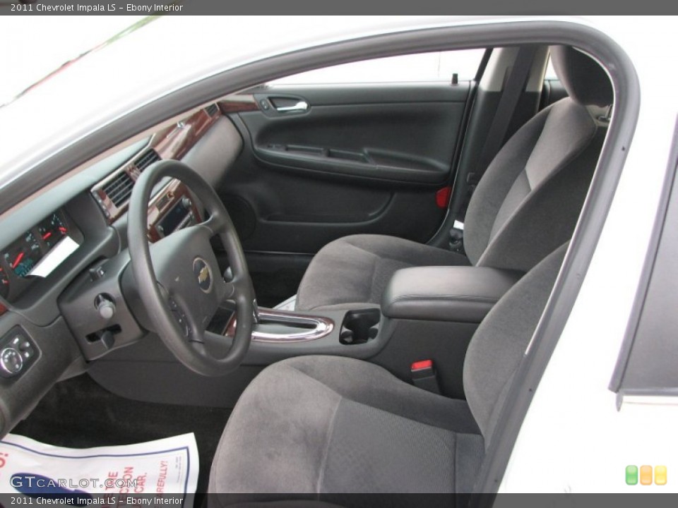 Ebony Interior Photo for the 2011 Chevrolet Impala LS #80655321