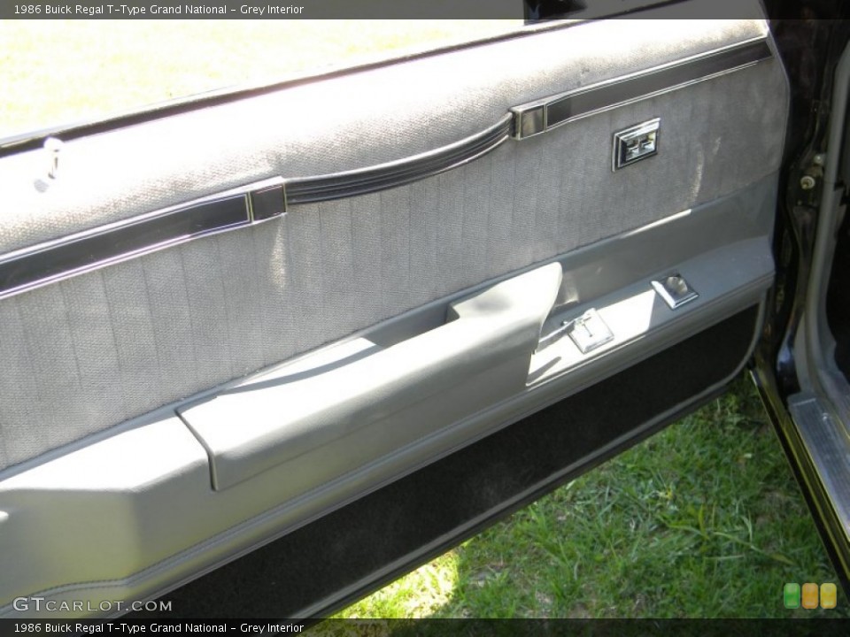 Grey Interior Door Panel for the 1986 Buick Regal T-Type Grand National #80657637