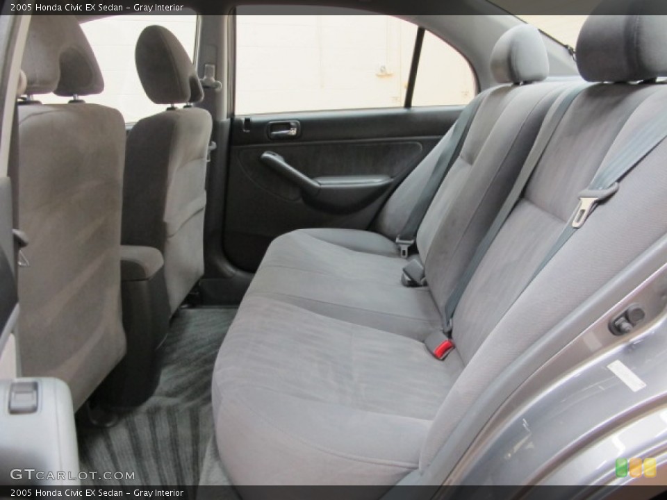 Gray Interior Rear Seat for the 2005 Honda Civic EX Sedan #80658336