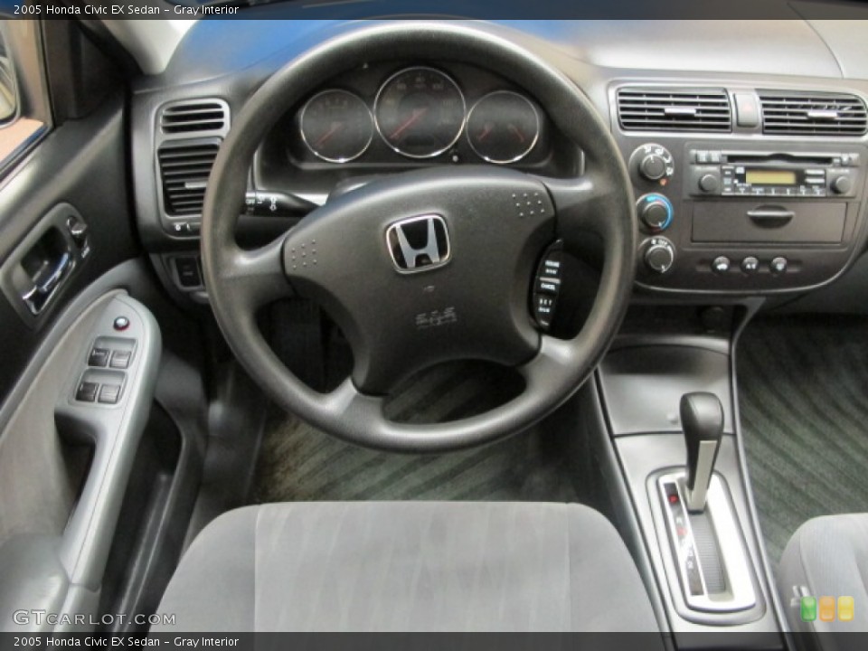 Gray Interior Dashboard for the 2005 Honda Civic EX Sedan #80658489
