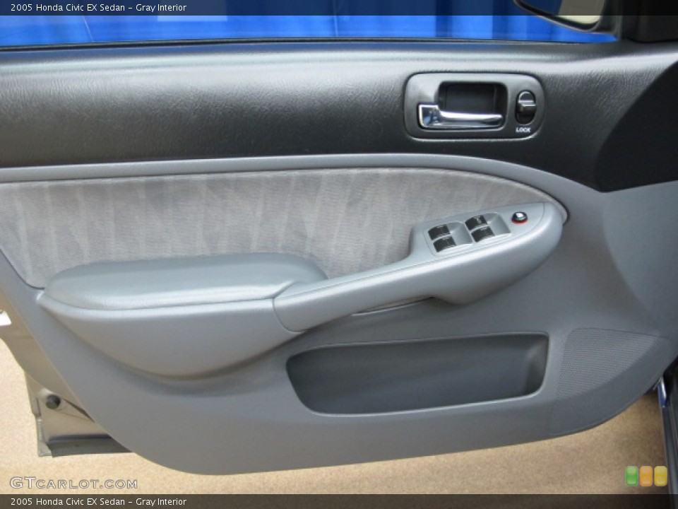 Gray Interior Door Panel for the 2005 Honda Civic EX Sedan #80658731