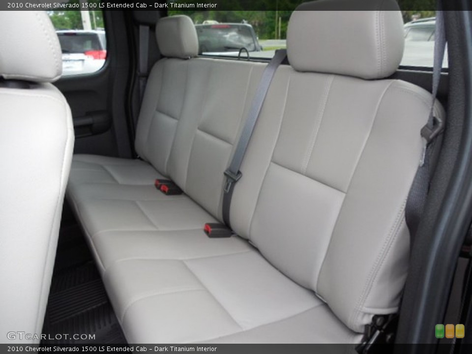Dark Titanium Interior Rear Seat for the 2010 Chevrolet Silverado 1500 LS Extended Cab #80659113