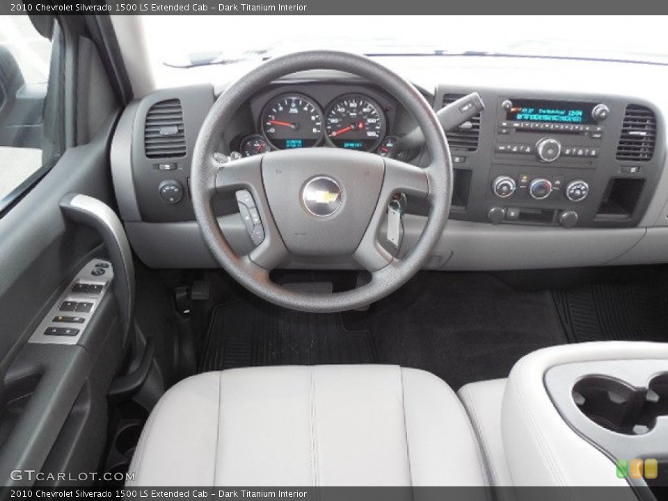 Dark Titanium Interior Dashboard for the 2010 Chevrolet Silverado 1500 LS Extended Cab #80659130
