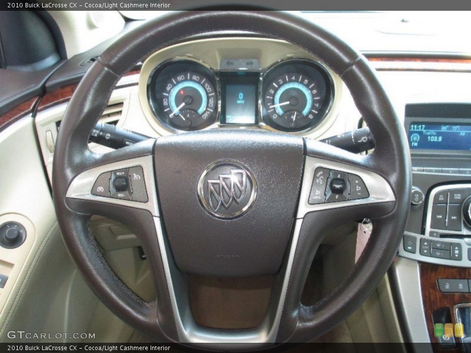 Cocoa/Light Cashmere Interior Steering Wheel for the 2010 Buick LaCrosse CX #80659222