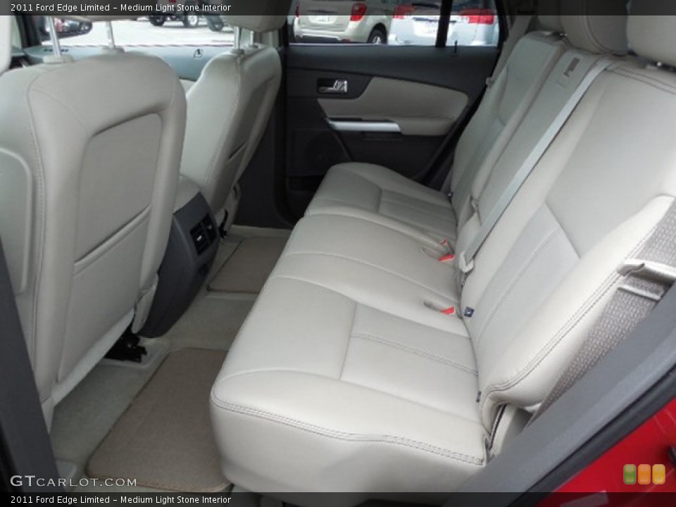 Medium Light Stone Interior Rear Seat for the 2011 Ford Edge Limited #80660505