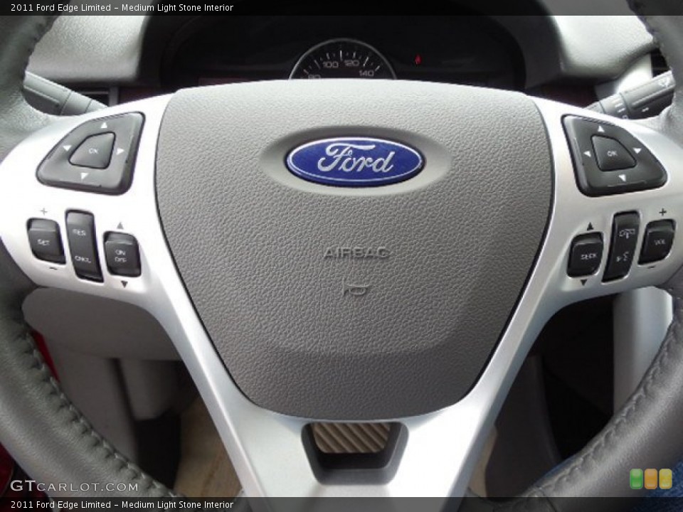 Medium Light Stone Interior Controls for the 2011 Ford Edge Limited #80660829