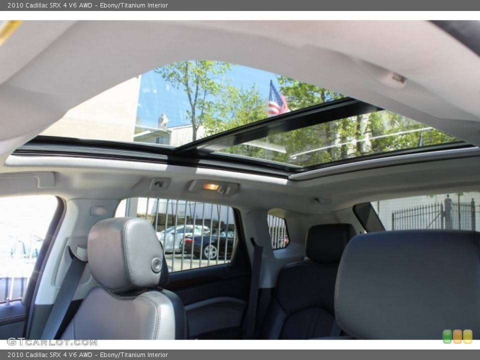 Ebony/Titanium Interior Sunroof for the 2010 Cadillac SRX 4 V6 AWD #80661795