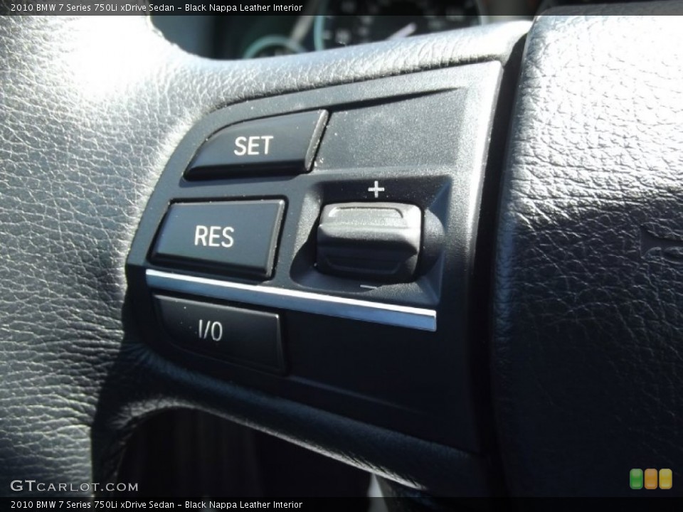 Black Nappa Leather Interior Controls for the 2010 BMW 7 Series 750Li xDrive Sedan #80662773