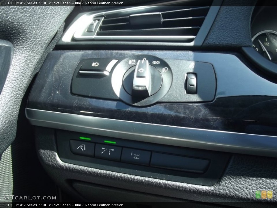 Black Nappa Leather Interior Controls for the 2010 BMW 7 Series 750Li xDrive Sedan #80662788