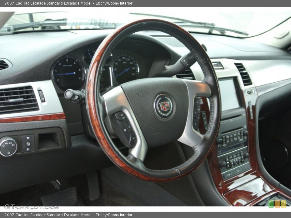 Ebony/Ebony Interior Steering Wheel for the 2007 Cadillac Escalade  #80663170