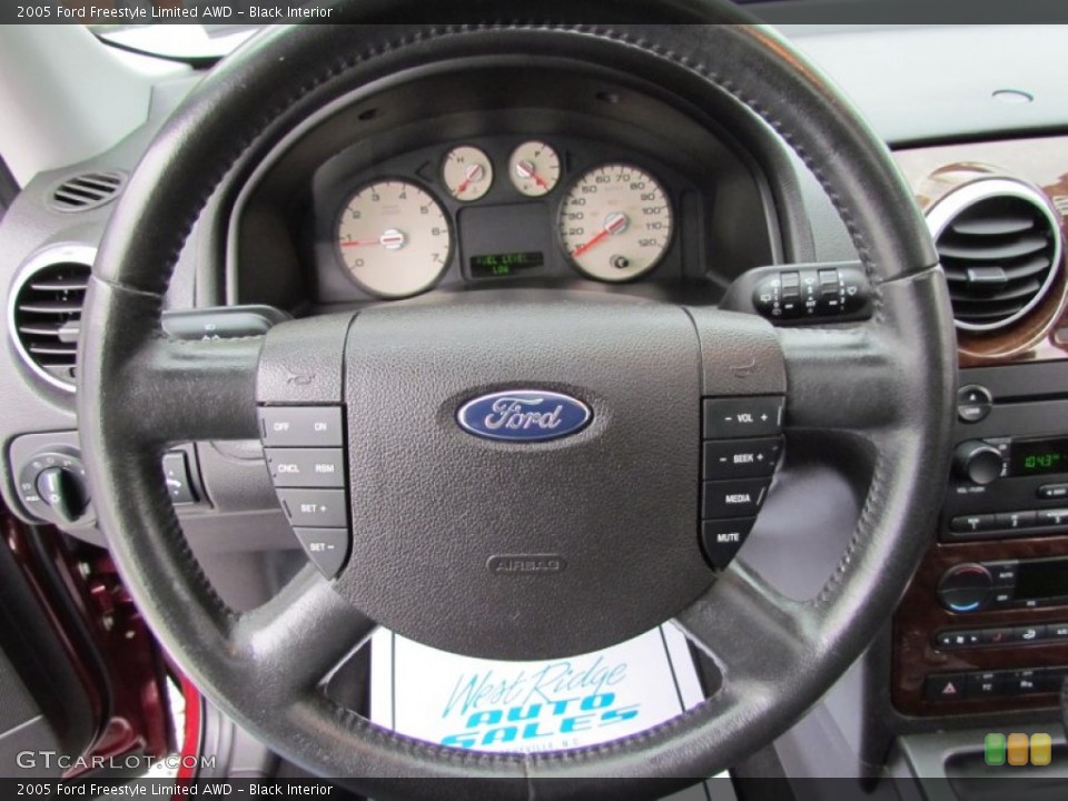 Black Interior Steering Wheel for the 2005 Ford Freestyle Limited AWD #80663915