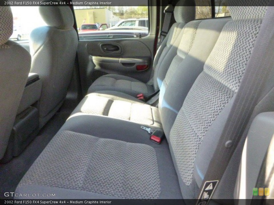 Medium Graphite Interior Rear Seat for the 2002 Ford F150 FX4 SuperCrew 4x4 #80664255