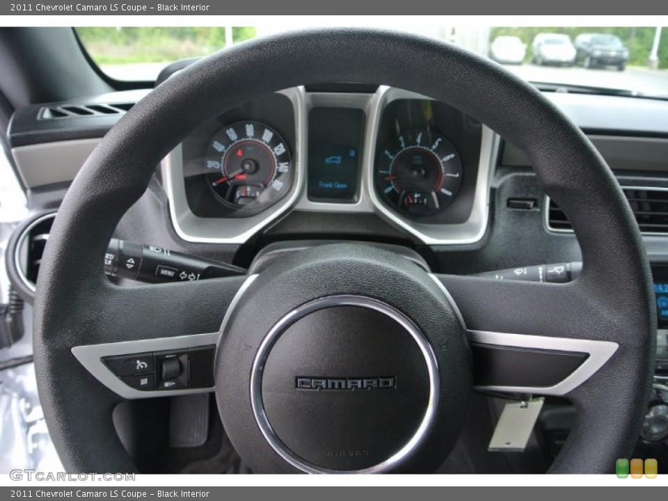 Black Interior Steering Wheel for the 2011 Chevrolet Camaro LS Coupe #80664279