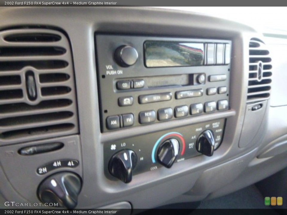 Medium Graphite Interior Controls for the 2002 Ford F150 FX4 SuperCrew 4x4 #80664330