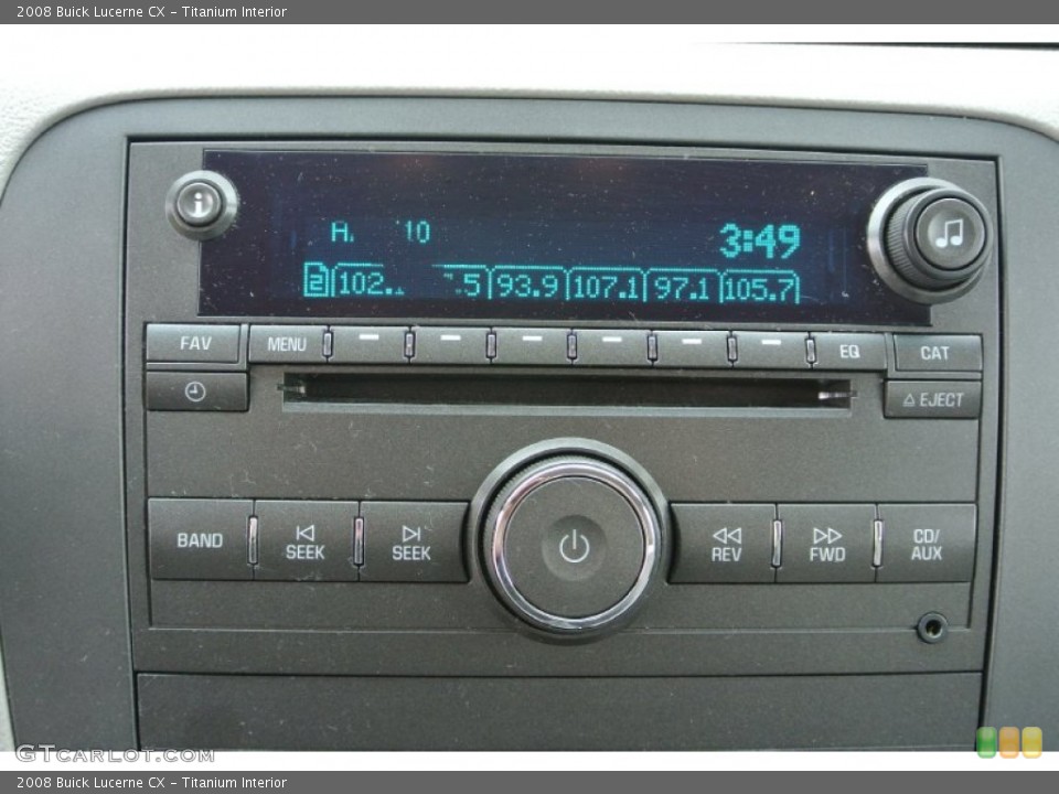 Titanium Interior Audio System for the 2008 Buick Lucerne CX #80666594