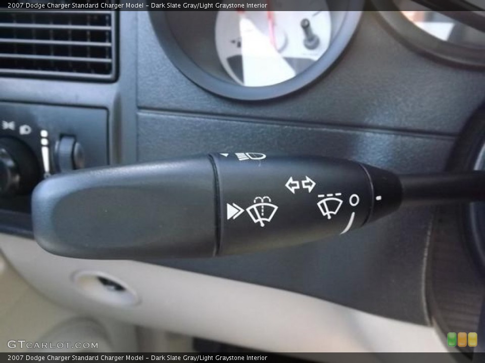 Dark Slate Gray/Light Graystone Interior Controls for the 2007 Dodge Charger  #80666841