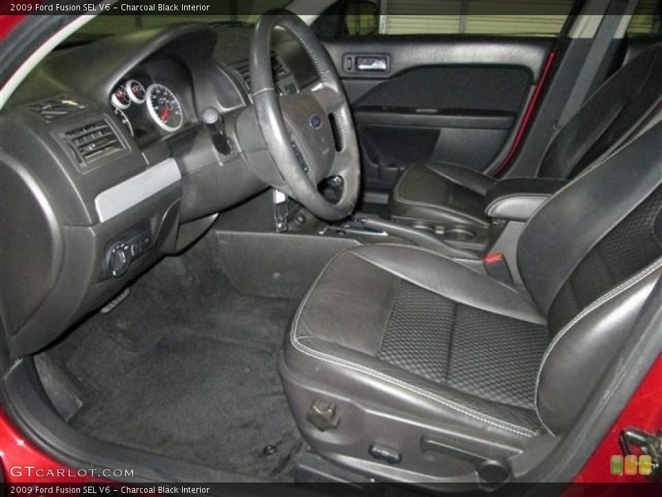 Charcoal Black Interior Photo for the 2009 Ford Fusion SEL V6 #80668603