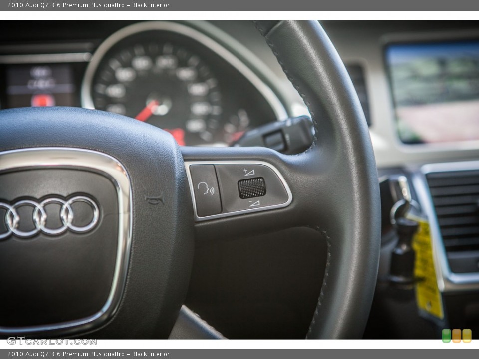 Black Interior Controls for the 2010 Audi Q7 3.6 Premium Plus quattro #80669529