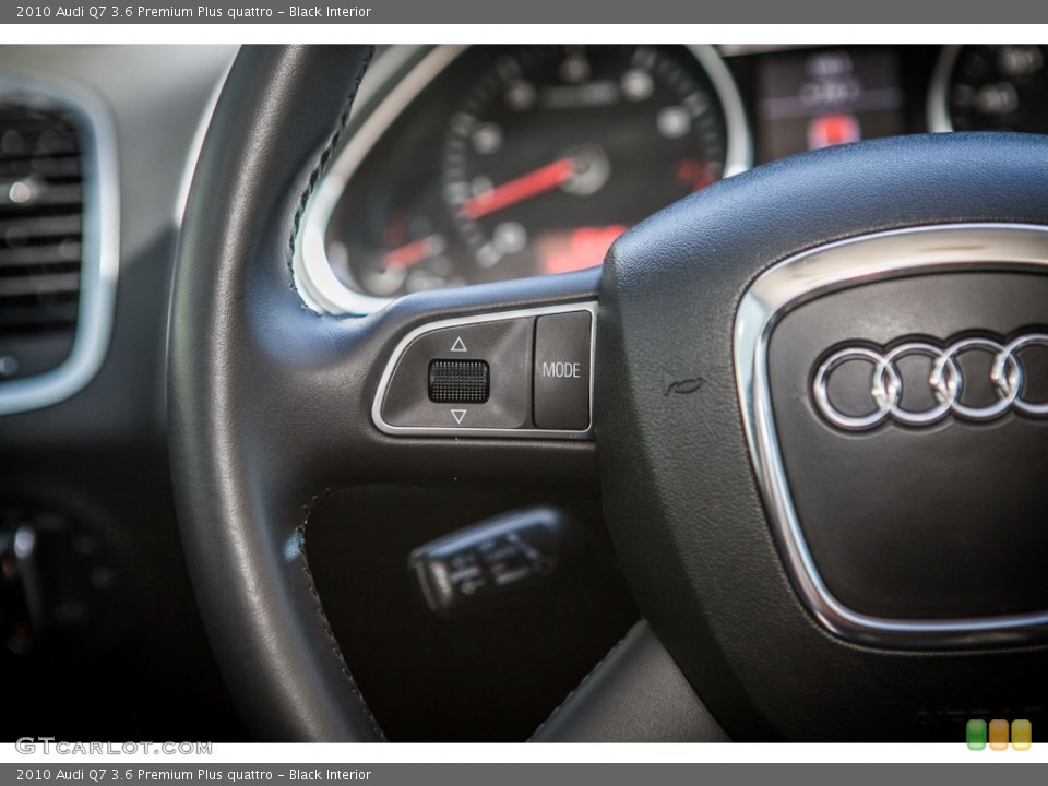 Black Interior Controls for the 2010 Audi Q7 3.6 Premium Plus quattro #80669562