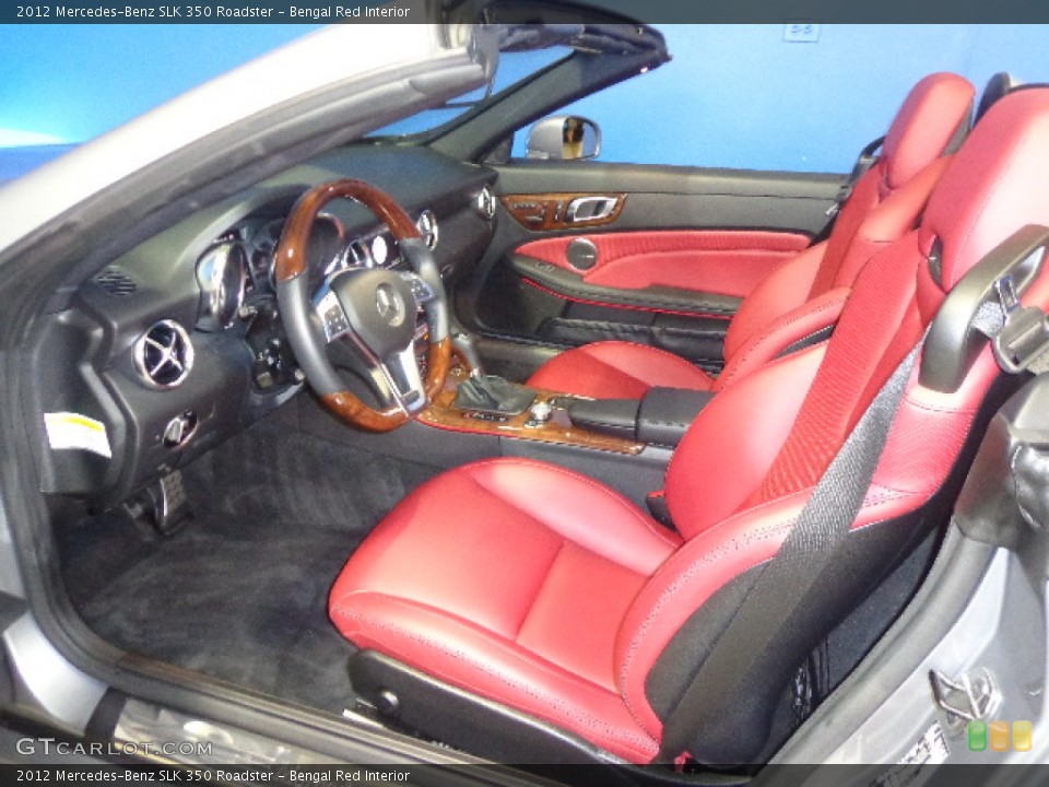 Bengal Red Interior Front Seat for the 2012 Mercedes-Benz SLK 350 Roadster #80669591