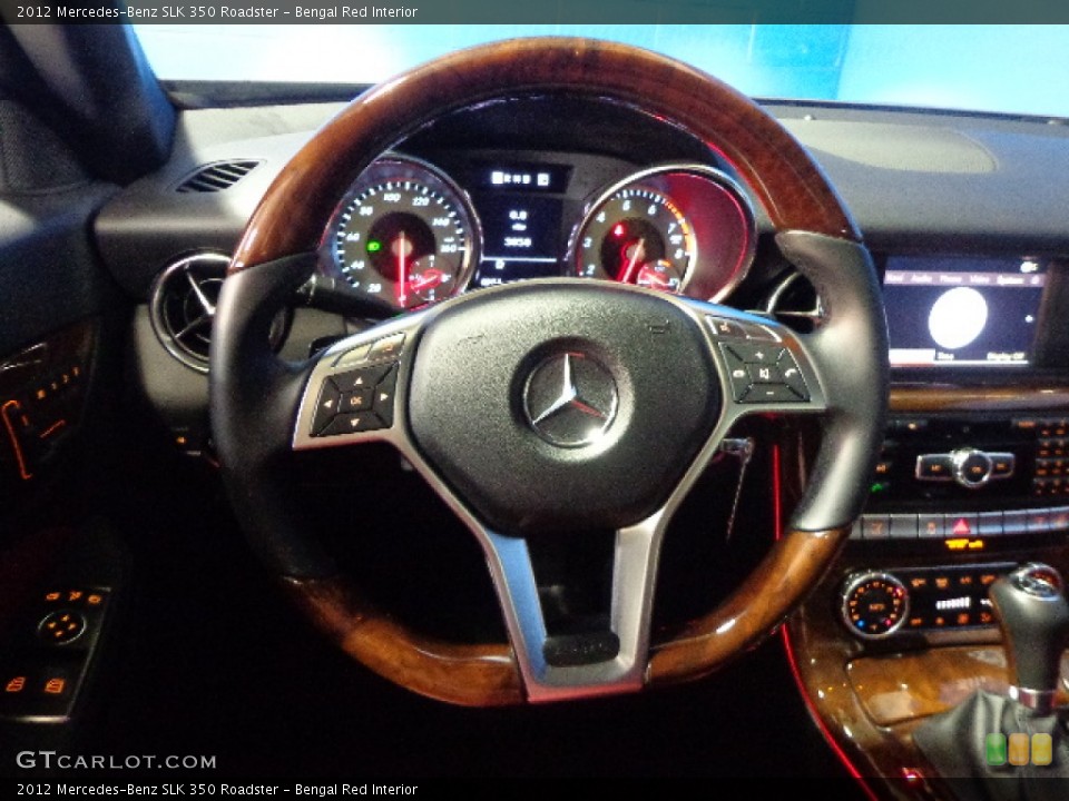 Bengal Red Interior Steering Wheel for the 2012 Mercedes-Benz SLK 350 Roadster #80669625