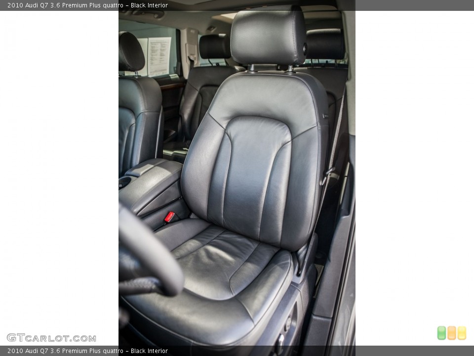 Black Interior Front Seat for the 2010 Audi Q7 3.6 Premium Plus quattro #80669654
