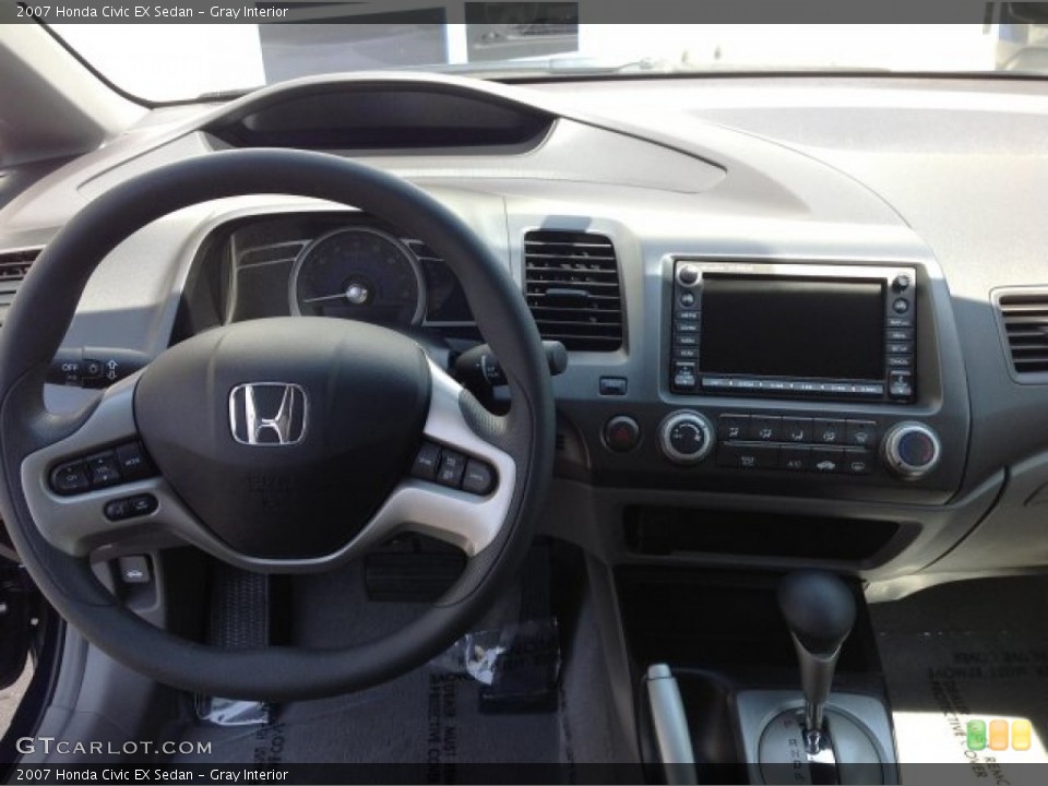 Gray Interior Dashboard for the 2007 Honda Civic EX Sedan #80672750
