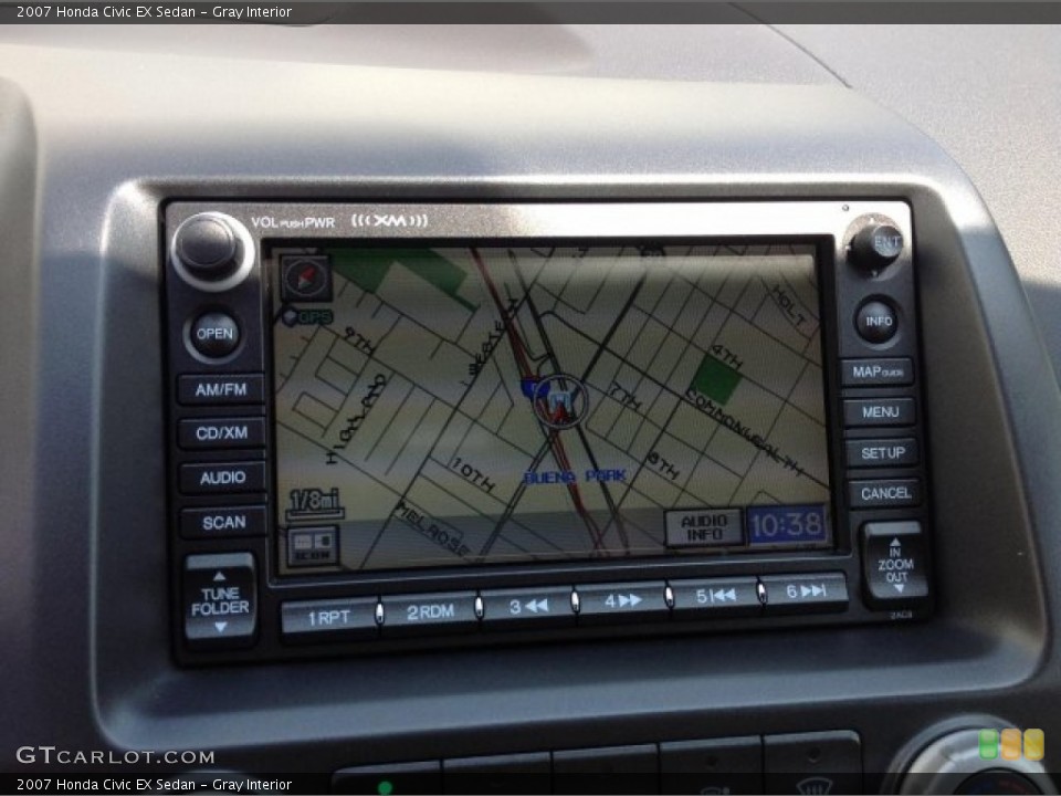 Gray Interior Navigation for the 2007 Honda Civic EX Sedan #80672800