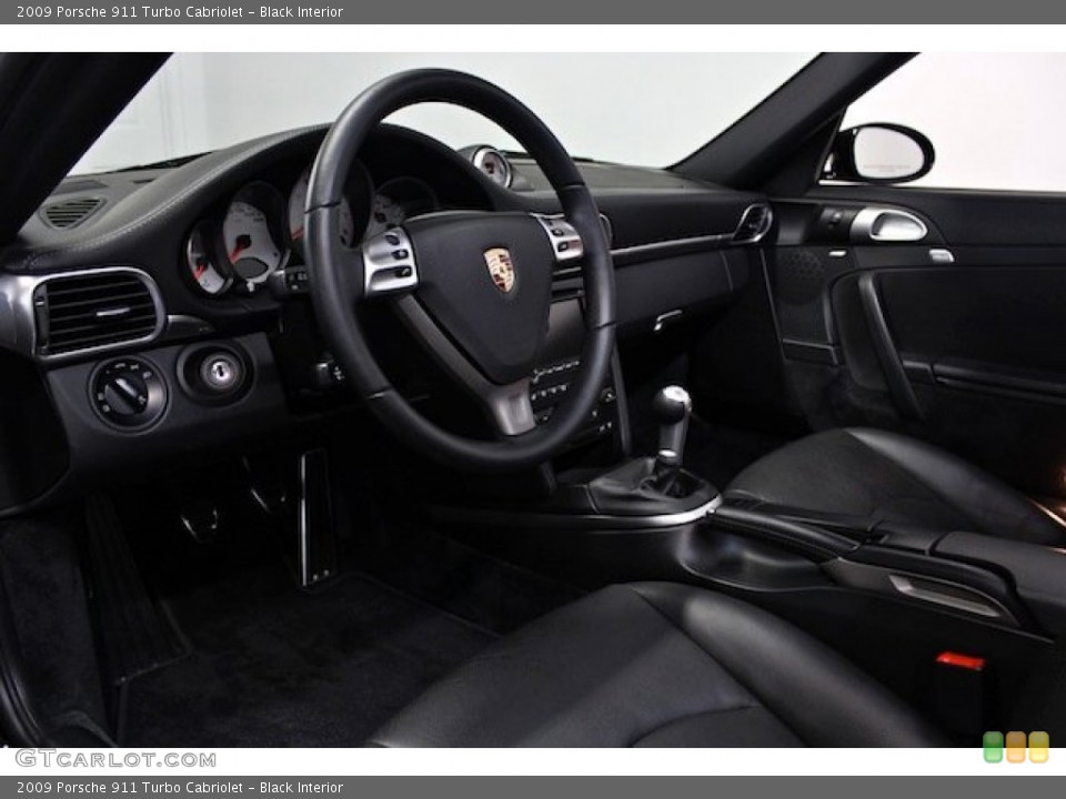 Black Interior Dashboard for the 2009 Porsche 911 Turbo Cabriolet #80679132