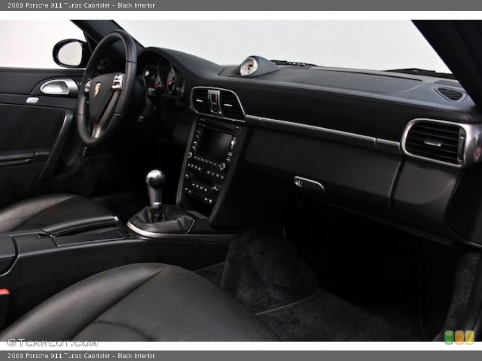 Black Interior Dashboard for the 2009 Porsche 911 Turbo Cabriolet #80679149
