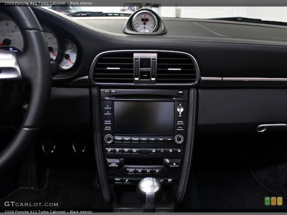 Black Interior Controls for the 2009 Porsche 911 Turbo Cabriolet #80679251
