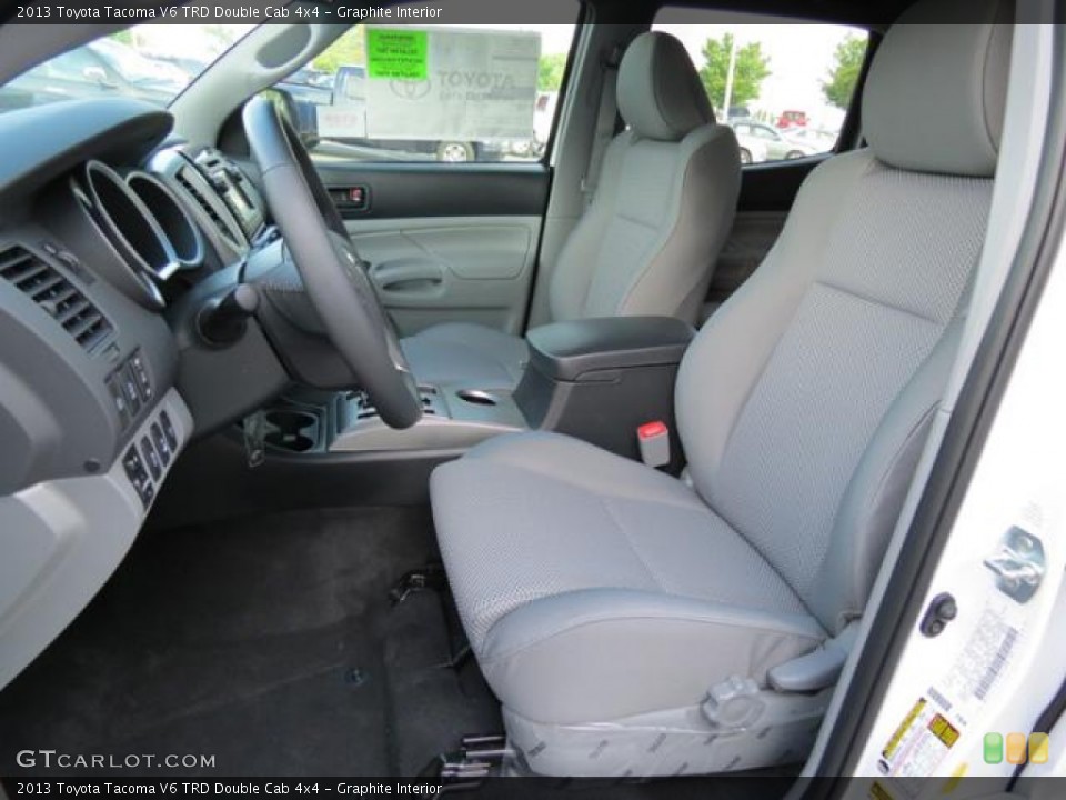 Graphite Interior Front Seat for the 2013 Toyota Tacoma V6 TRD Double Cab 4x4 #80679352