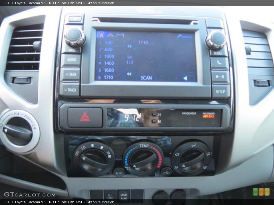 Graphite Interior Controls for the 2013 Toyota Tacoma V6 TRD Double Cab 4x4 #80679461