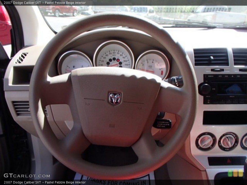 Pastel Pebble Beige Interior Steering Wheel for the 2007 Dodge Caliber SXT #80680643