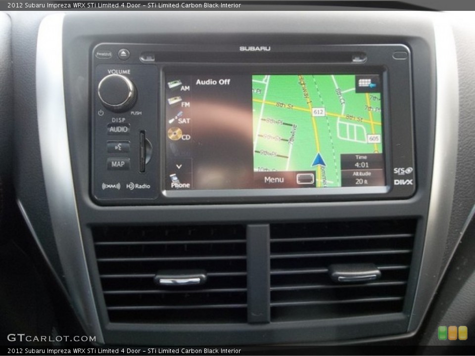 STi Limited Carbon Black Interior Navigation for the 2012 Subaru Impreza WRX STi Limited 4 Door #80680725