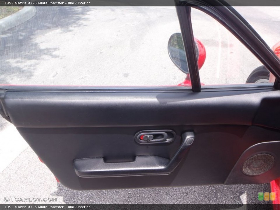 Black Interior Door Panel for the 1992 Mazda MX-5 Miata Roadster #80681258