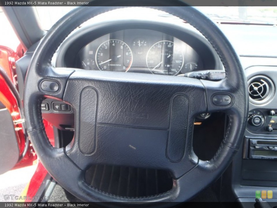 Black Interior Steering Wheel for the 1992 Mazda MX-5 Miata Roadster #80681300