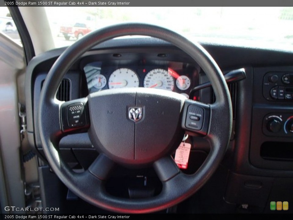 Dark Slate Gray Interior Steering Wheel for the 2005 Dodge Ram 1500 ST Regular Cab 4x4 #80681691
