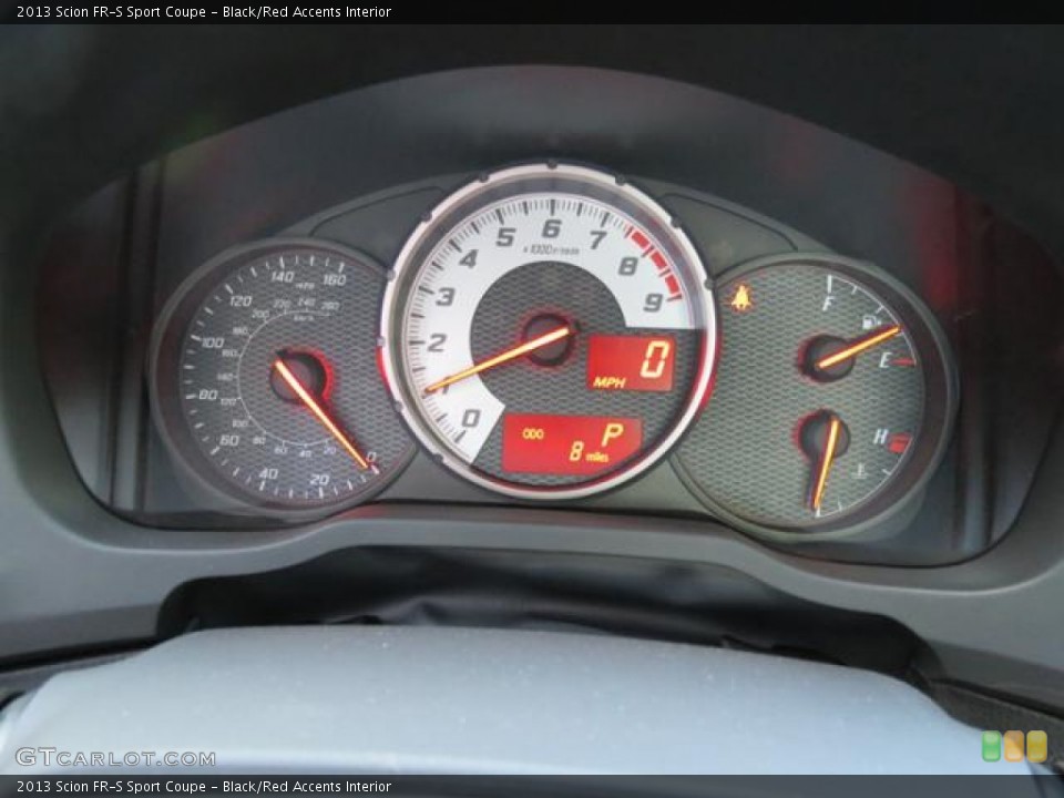 Black/Red Accents Interior Gauges for the 2013 Scion FR-S Sport Coupe #80681706