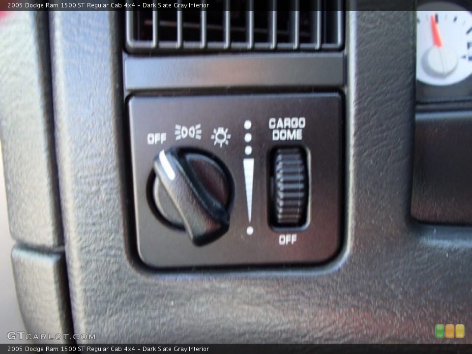 Dark Slate Gray Interior Controls for the 2005 Dodge Ram 1500 ST Regular Cab 4x4 #80681767