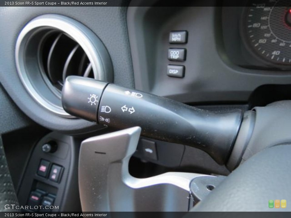 Black/Red Accents Interior Controls for the 2013 Scion FR-S Sport Coupe #80681813
