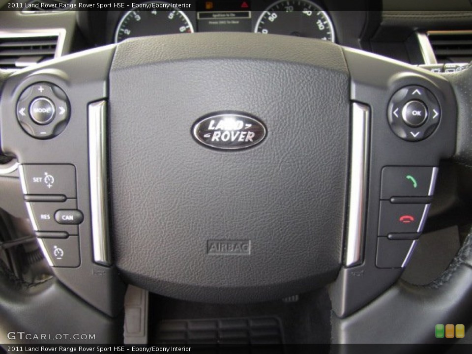 Ebony/Ebony Interior Controls for the 2011 Land Rover Range Rover Sport HSE #80682028