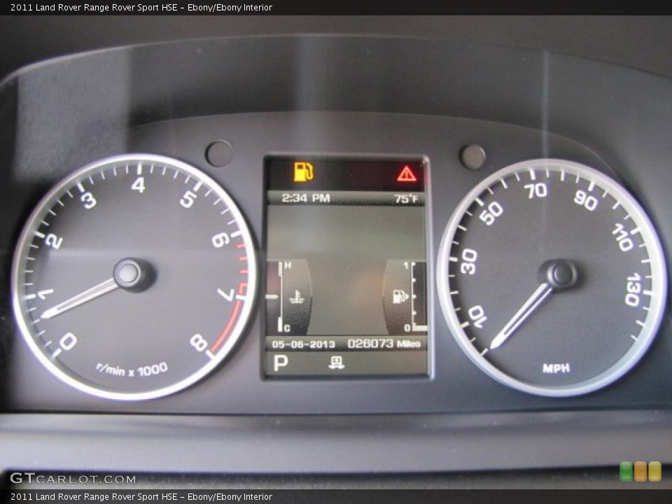 Ebony/Ebony Interior Gauges for the 2011 Land Rover Range Rover Sport HSE #80682059